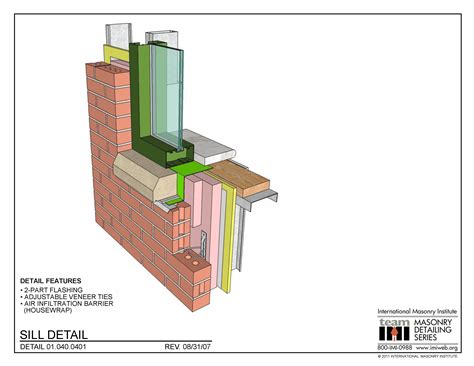 01.040.0401: Sill Detail | International Masonry Institute