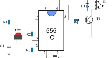 Welcome to MkvTech: LATCHING RELAY USING 555 TIMER