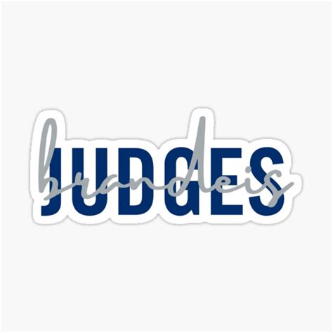 "Brandeis Judges" Sticker for Sale by vnguyen4 | Redbubble