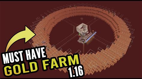 Minecraft Gold Farm: How to make a Gold Farm in Minecraft 1.16 Nether Update - YouTube