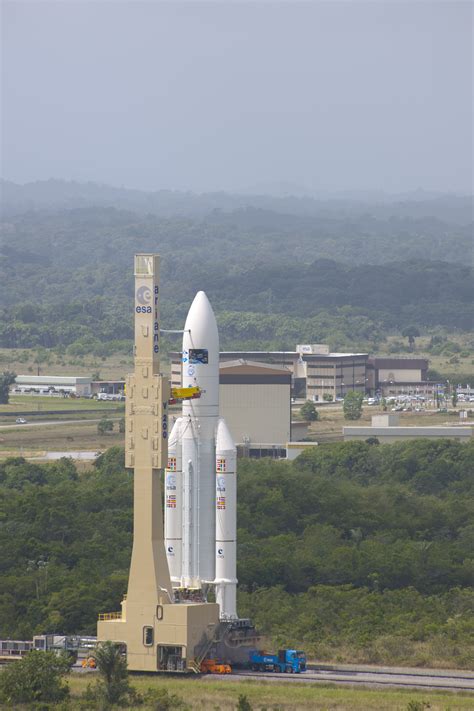 ESA - Ariane 5 ES launcher during transfer to ZL-3