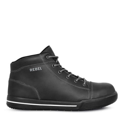 Rebel Black Hi-Top Safety Boots | Shop Today. Get it Tomorrow ...