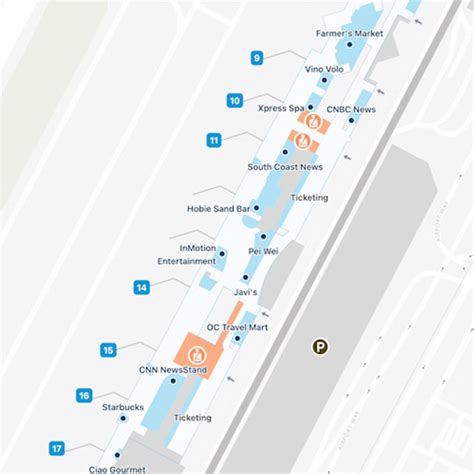 Orange County Airport Terminal B Map & Guide