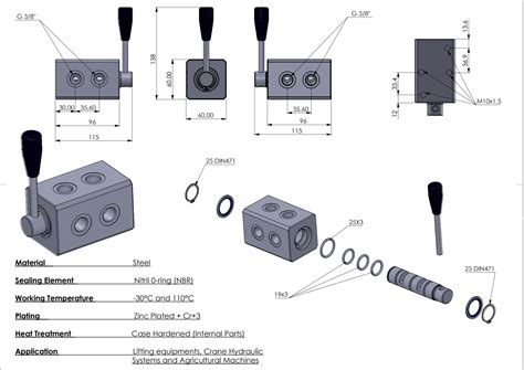 Hydraulic 6 Ways Diverter Valve - Steel Body 3/8’’ Bsp - Sparepartsholland