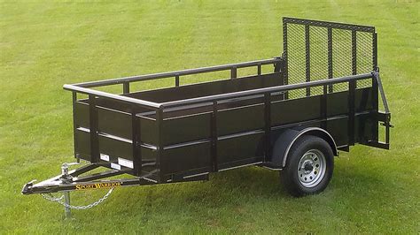 Single Axle Utility Trailer w/Hi-Sides - Johnson Trailer Co.