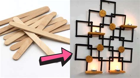 DIY Popsicle Sticks Wall Decor