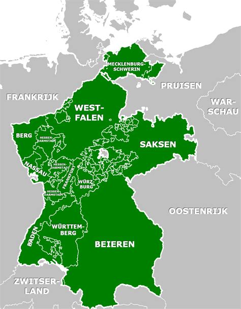 Map of The Confederation of The Rhine : r/MapPorn