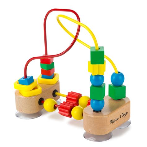 Amazon.com: Melissa & Doug First Bead Maze - Wooden Educational Toy ...