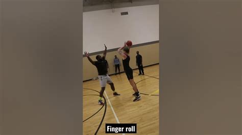 Tough Finger roll layup - YouTube