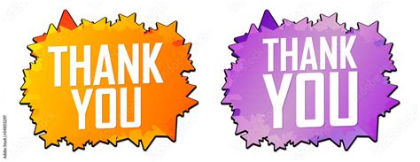 Thank You, banner design template, vector illustration Stock Vector ...