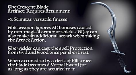 [ART] [MAGIC ITEM] The Crescent Blade and the Singing Swords, two magic ...