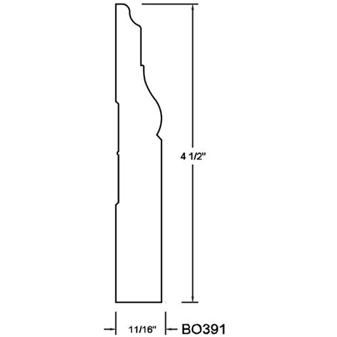 Plinthe 4 1/2" - Boiseries Algonquin