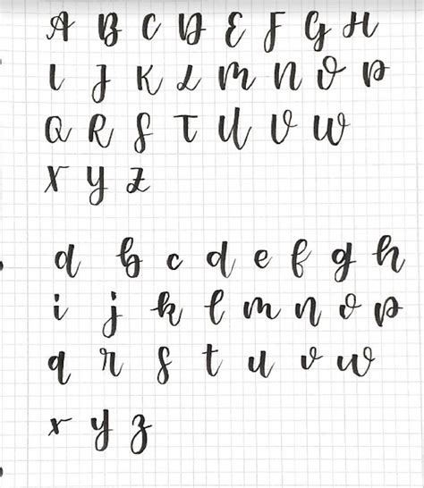 calligraphy alphabet | Lettering guide, Hand lettering alphabet fonts ...