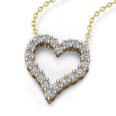 Diamond Heart Necklace - Jewelry Designs