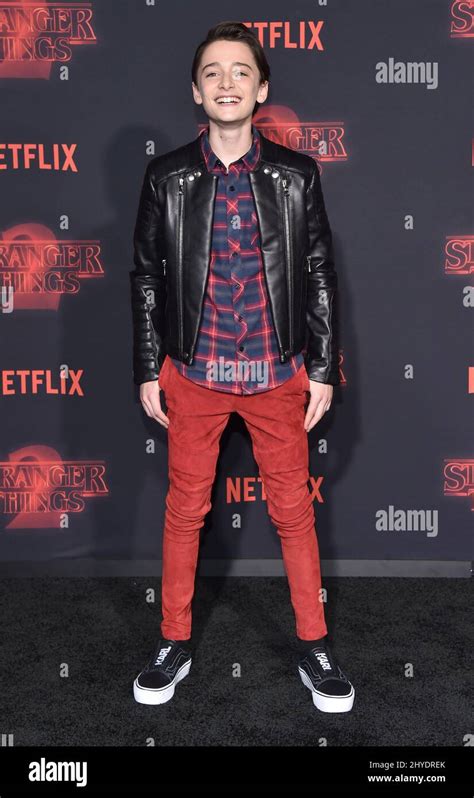 Noah Schnapp attending Netflix's Stranger Things 2 Premiere Event Stock ...