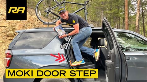 Moki Door Step for Easy Top of Vehicle Access - YouTube