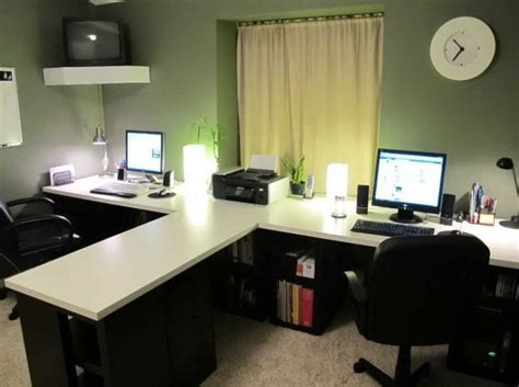 Two Person Desk Design for Your Wonderful Home Office Area