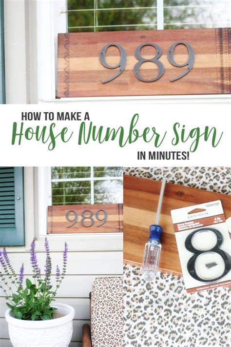 How to Make a DIY House Number Sign (in minutes!) – Craftivity Designs