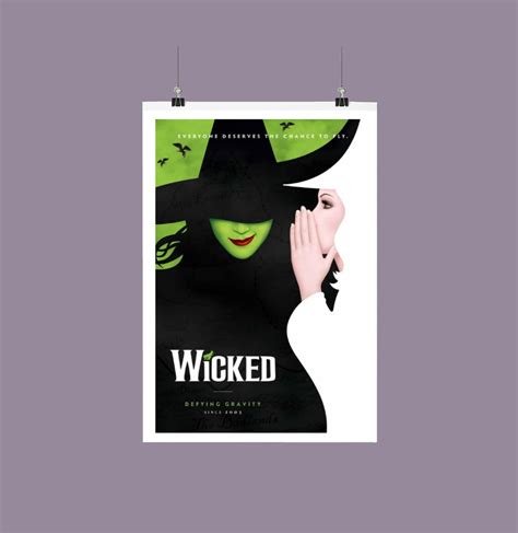 Wicked Musical Poster A4/A5/DIGITAL Broadway Official | Etsy