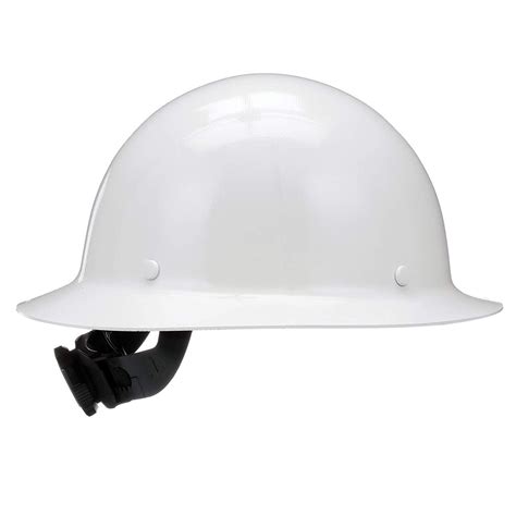 MSA Skullgard White Full Brim Hard Hat with Fas-Trac - Industrial ...