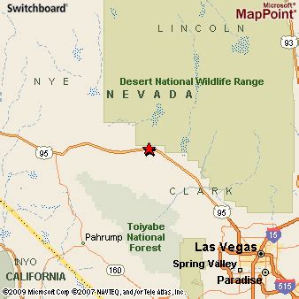 Indian Springs, Nevada Area Map & More