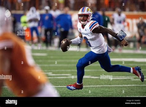 November 13, 2021: University of Kansas Quarterback Jalon Daniels #06 in action during the NCAA ...