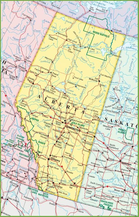 Printable Alberta Road Map | Printable Maps