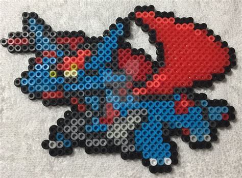 Pokemon #373m - Mega Salamence by CrimsonBalmung on DeviantArt | Perler bead disney, Pokemon ...