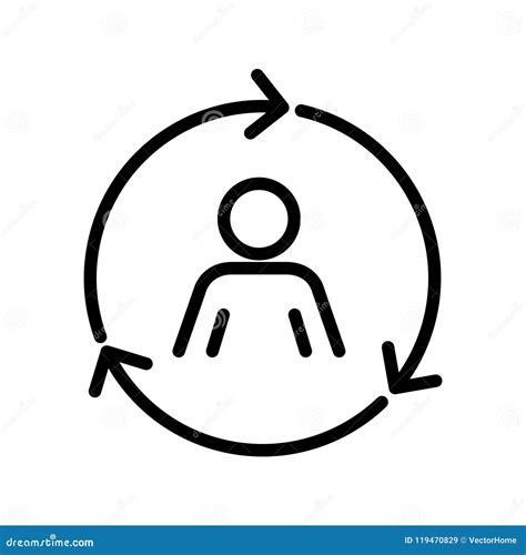 Retention Icon, Vector Illustration Stock Vector - Illustration of communication, relationship ...