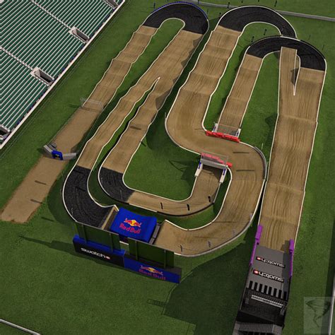 bmx track london 3d model