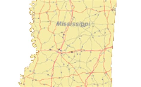 Editable Mississippi Map Cities And Roads Illustrator Pdf Digital ...