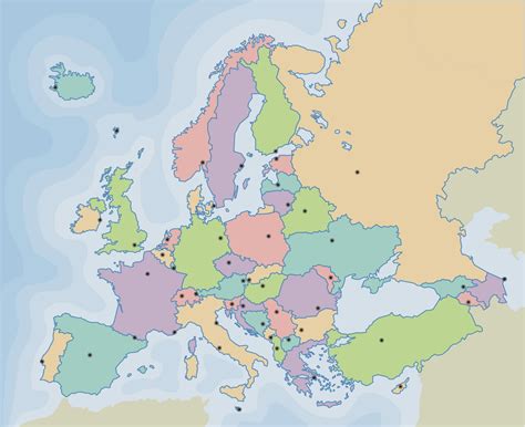 La alacena de las Ciencias Sociales: Mapa político de Europa. Países y ...