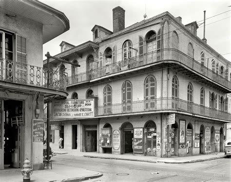 New Orleans circa 1937. "842 Royal Street, Sign." Among the highlights: interesting period ...