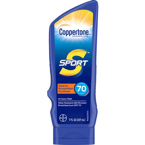 Coppertone Sport Sunscreen Lotion SPF 70, 7 fl oz. - Walmart.com - Walmart.com