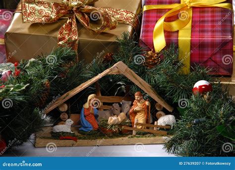 Creche for Christmas stock image. Image of stable, praying - 27639207