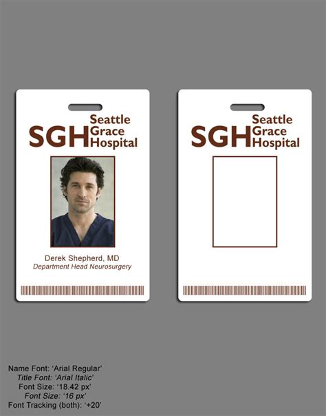 Seattle Grace ID Badge by SilentArmageddon on DeviantArt