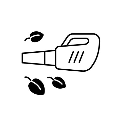 Leaf blower black linear icon 2226646 Vector Art at Vecteezy