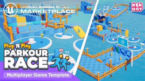 Parkour Race - Multiplayer Parkour Party Game Template - By Kekdot | Unreal Engine 5 Marketplace ...