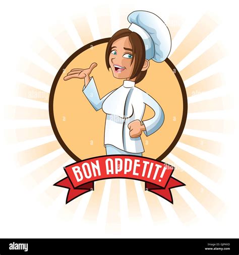 Raspaw: Lady Chef Logo Vector