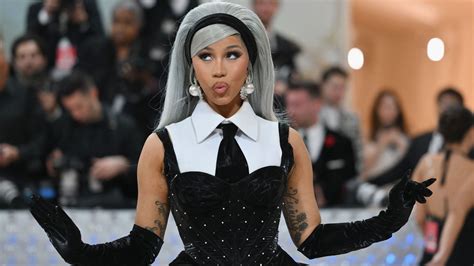 Cardi B's Met Gala 2023 Decoy Outfit Was a Bubblegum Pink Bedazzled Tulle Gown — See Photos ...