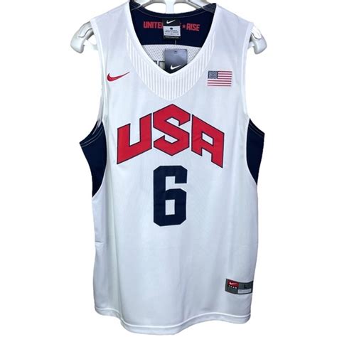 Nike | Shirts | Lebron James Team Usa Jersey 6 Nike Basketball Olympic ...