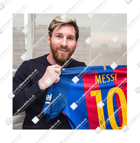 Lionel messi signé barcelona shirt 2016/2017 - numéro 10 autographe ...