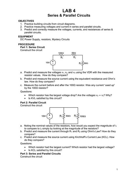 ☑ Dc Parallel Vs Series Circuits