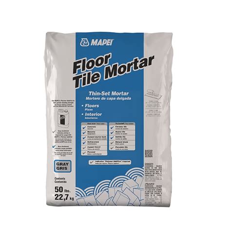 MAPEI Floor Tile 50-lb Gray Thinset Tile Mortar in the Mortar department at Lowes.com