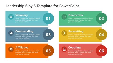 Leadership 6 by 6 Template for PowerPoint - SlideModel