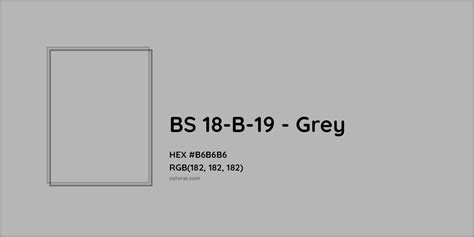 BS 18-B-19 - Grey Complementary or Opposite Color Name and Code (#B6B6B6) - colorxs.com