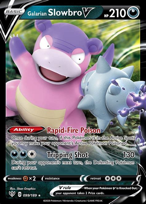 Galarian Slowbro V DAA 99 | Pokemon TCG POK Cards