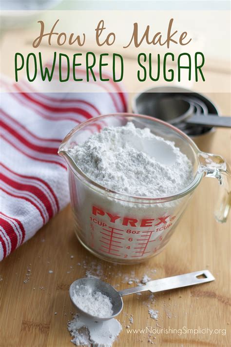 How to Make Powdered Sugar - Nourishing Simplicity