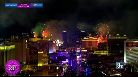 WATCH: Fireworks light the Las Vegas Strip as the countdown to 2024 ends