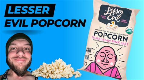 Lesser Evil Popcorn Himalayan Pink Salt review - YouTube